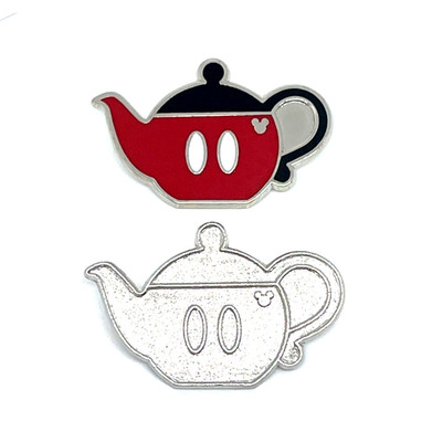 X2 WDW Disney 2018 Kitchen Essentials Hidden Mickey Mouse Chaser Teapot Pin Set