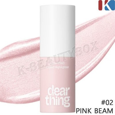 DEAR THING Glow Effect Liquid Highlighter 4g #02 Pink Beam Glowing Skin K-Beauty