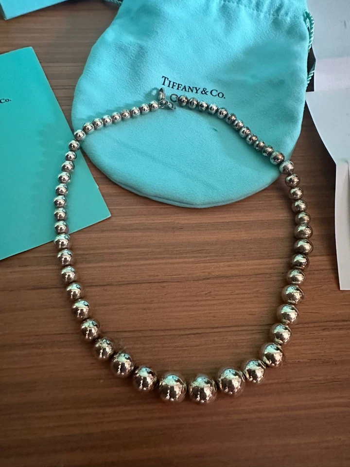 Collana Tiffany Collezione HardWear Ball a gradazione in argento sterling 925 - Immagine 2 di 4