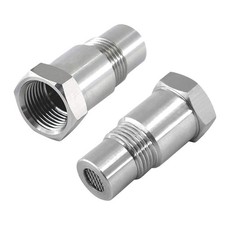 Lambdasonde Adapter M18x1,5 Edelstahl 2 Stk f&uuml;r Auto Motorrad LKW
