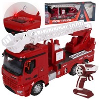 Ferngesteuertes Feuerwehrauto Mit Ausfahrbarer Leiter, Feuerwehrwagen FüR Kinder