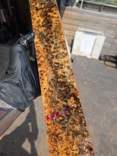 Stabilized Amboyna Burl Spindle exotic wood Cue knife blank for Crafts 1911