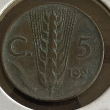 1923 Italy 5 Centesimi  