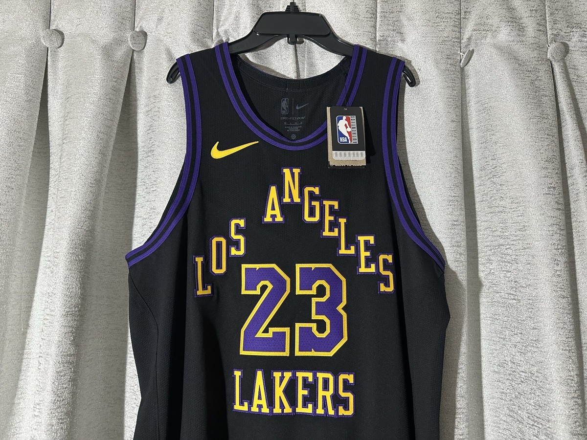LA Lakers 23/24 James City Edition Nike Authentic Jersey Size 48