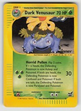 Dark Venusaur 7/9 Promo Best of Game Pokemon LP - winner stamp