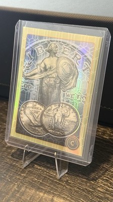 2024 Cardsmiths Currency Series 4 #5 Standing Liberty Quarter Citrine 32 / 40