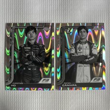 2025 Topps Chrome F1 Black And White Raywave F3 Drivers 2- Card Set