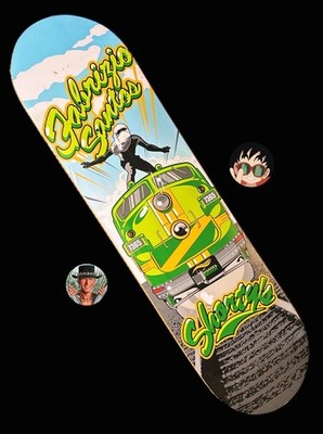 RARE Fabrizio Santos Debut Breeze Train Shortys Skateboard Deck Brazil 2003 NEW