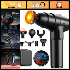 Deep Tissue Massage Gun with Heat - Muscle Recovery Massager, Perfect Gift for M
