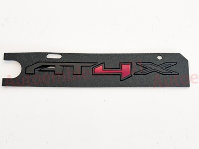 1PC Matte Black Red Rear Tailgate AT4X Emblems Badge 2023-2024 GMC Canyon AT4X