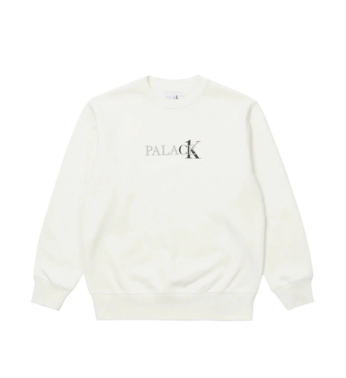 Palace X Calvin Klein Crewneck Sweatshirt Size L White DS | eBay