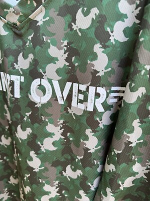 ZAXBYS Employee T-Shirt Adult Lg Green Chicken Camouflage “It Aint