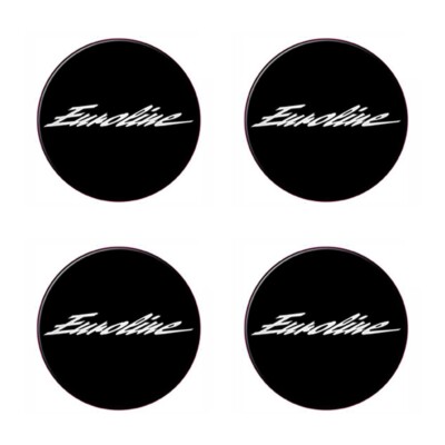 1set Euroline Sticker Rasin 64mm. ( 6.4CM.) Wheel Center Caps Emblem Logo Decal