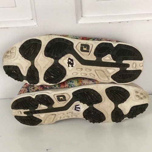 Footjoy Empower Golf Shoes Paint Splatter #98012 Womens Size 7.5 M Colorful - Foto 7 di 8