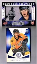 AUSTIN WATSON 2013 TOTALLY CERTIFIED MIRROR BLUE SP/10, SHOWCASE SWATCHES /25 RC