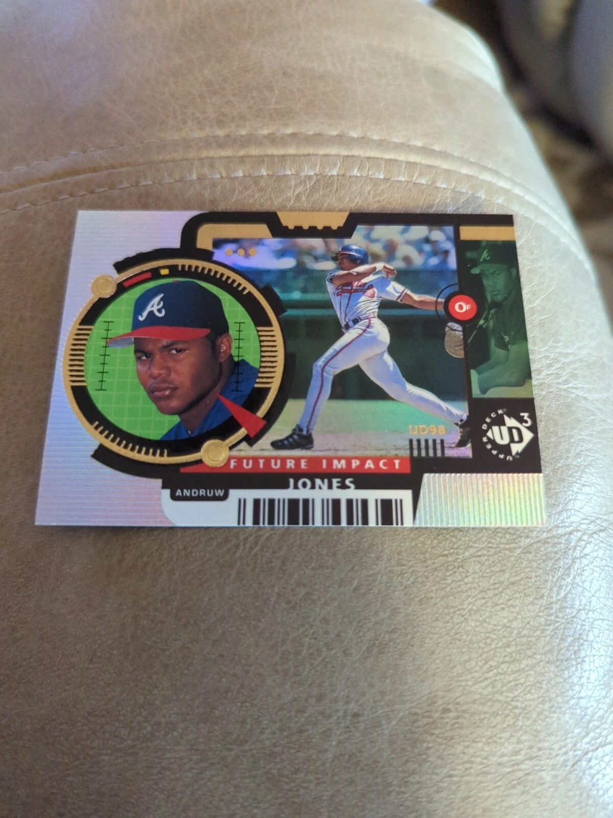 1998 Upper Deck UD3 #25 Andruw Jones Atlanta Braves Future Impact