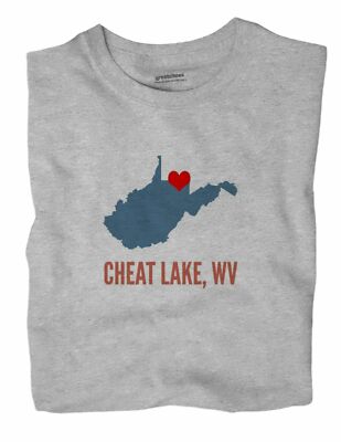 Cheat Lake West Virginia WV T-Shirt HEART