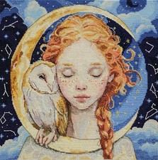 DIY Needlepoint Cross Stitch "Daughter of the Moon" Tapestry Embroidery Kit