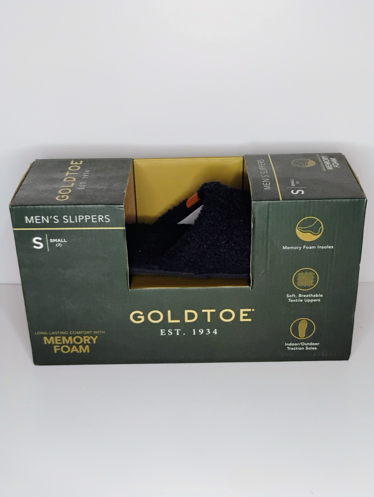 PANTOFOLA D’ORO GOLD Pantofole Uomo Memory Foam Small (7) Navy