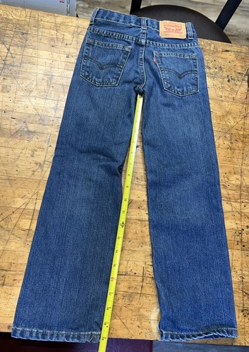 LEVI'S 7x Blue Jeans 505 Regular Fit Straight Medium Wash - Picture 3 of 3