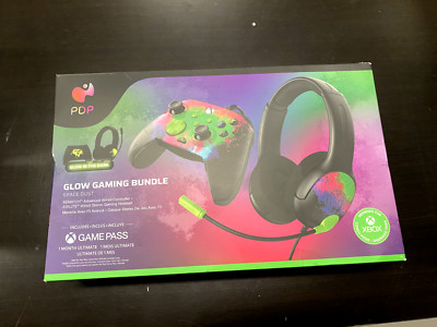 PDP Space Dust Bundle Pack: Wired Controller & AIRLITE Headset for Xbox P