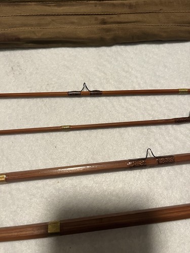 WRIGHT & MCGILL ‘Grainger Special’ 9’ 6” 4pc Bamboo Fly Rod. W/Rod Sleeve/Tube - Picture 8 of 15