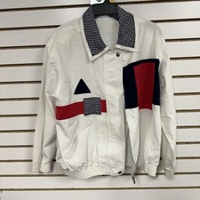 Vintage Alfred Dunner Jacket Womens Multicolor Full Zip Retro Geometric Style 18