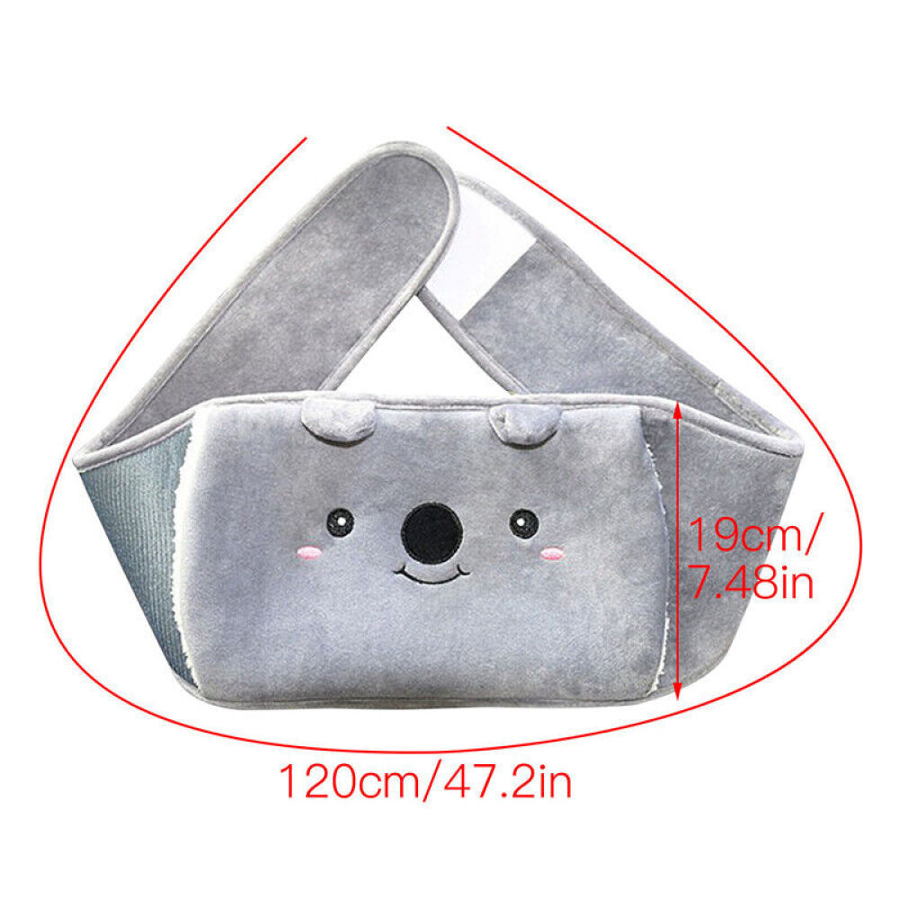 1000ml Hot Water Bottle Bag + Belt Rubber or Warm Plush Pouch Waist