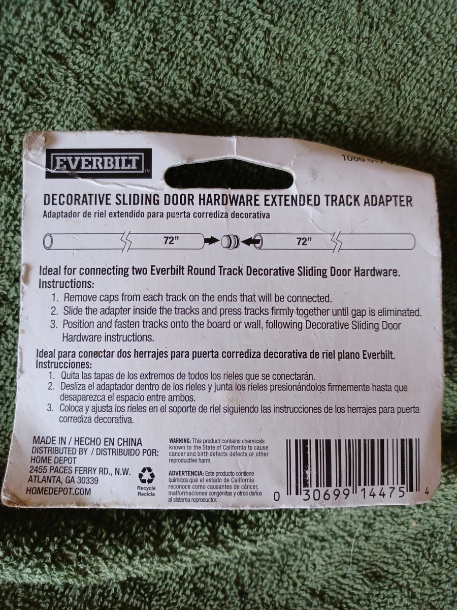 Everbilt Stainless Steel Decorative Sliding Door Hardware Instructions