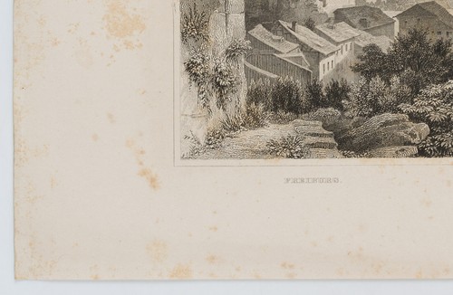H. WINKLES (1801-1860), Freiburg im Üechtland, Fribourg, um 1840, Sst. Historism - Bild 4 von 5
