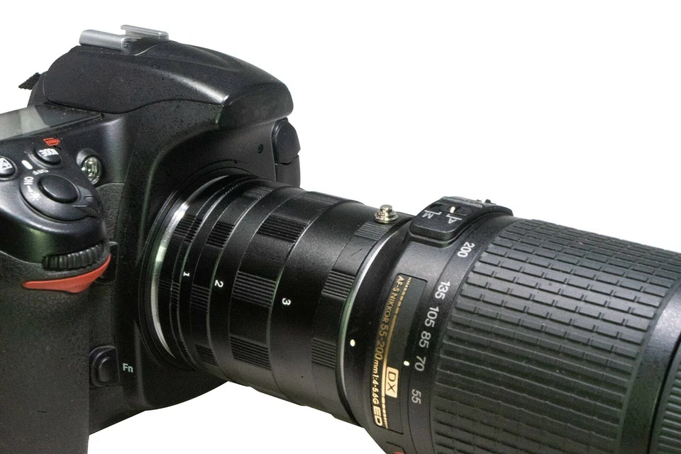 Macro Extension Tube F mount For Nikon D5600 D5500 D5300 D5200 D5100 D5000 D300S - Image 2 of 4