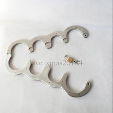 Leg Hand Cuffs Pillory Slaves Shackle Stainless Steel Straight Bar Restraints