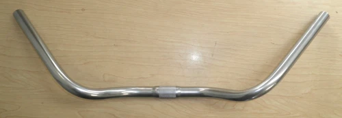 SILVER STEEL 610mm UPRIGHT HANDLEBAR BICYCLE BIKE PARTS 521