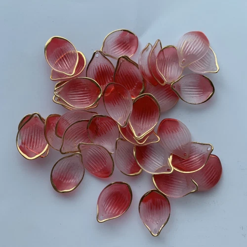 100pcs DIY Acrylic Flower Pendants Petal Charms Resin Hairpin Jewelry Accessory - Picture 10 of 12