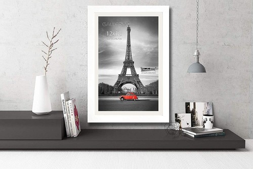 STUDIO 500 12x18 Pine Wood Poster Frames Black or White w/Mat 11x17 Poster - Picture 14 of 17