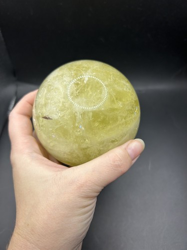 Citrine Crystal Sphere Yellow Quartz 1129g Healing Decor Stone Statement Collect - Picture 5 of 10