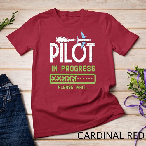 Camiseta unisex Kids Pilot In Progress, Future Pilot Airplane Lovers - Imagen 3 de 15