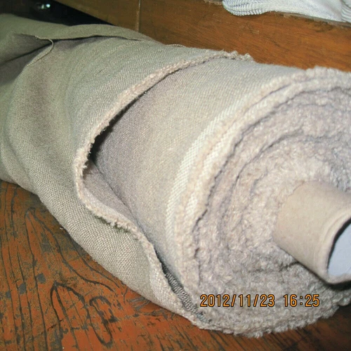 Pure Flax Unbleached European Heavy Linen Fabric Natural Oatmeal Upholstery 64”W