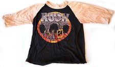 Vintage 1981 RUSH Moving Pictures Concert Tour T Shirt Baseball Tee M