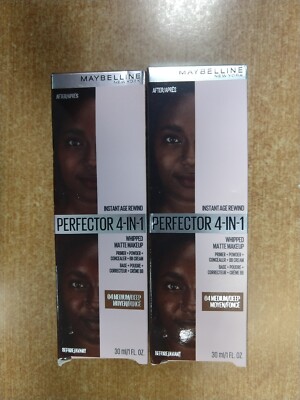 2 Pk: Maybelline Age Rewind 4-In-1 Perfector Whipped Matte 04 MED/DEEP (L2506)