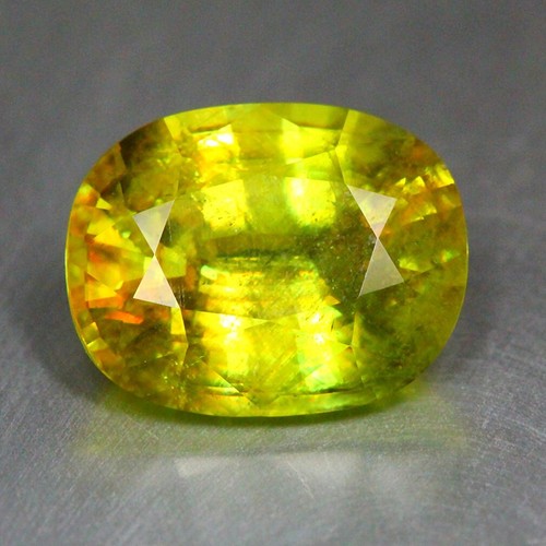 5.91 CT EXCELLENT EARTH MINE 100% NATURAL YELLOWISH GREEN SPHENE GEMSTONE - Picture 3 of 3