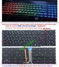 New For MSI GP63 GP73 GF62 GF62VR GF72VR laptop Keyboard RGB Colorful RU Backlit