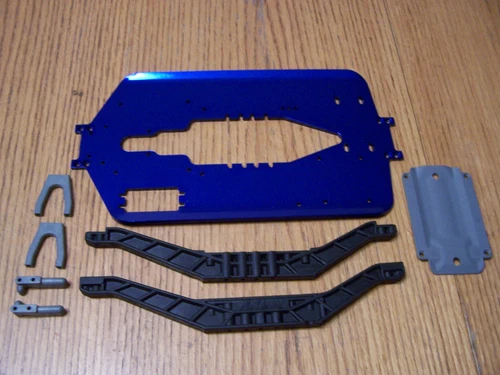 Fits Traxxas 4907 3.3 T-maxx Long Wheelbase Aluminum 4mm Chassis Braces & Mounts