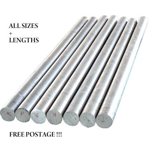 ALUMINIUM SOLID RODS ROUND BARS ALL LENGTHS AND SIZES 6MM TO 25MM FREE POSTAGE - Afbeelding 1 van 1