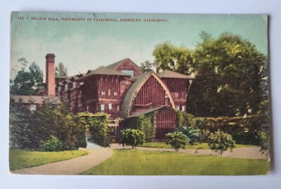 Berkeley CA California Hearst Hall University of California Vintage Postcard A2