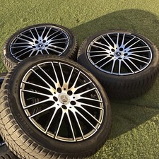 18 MERCEDES RIMS TIRES WINTER SET 4 GENUINE OEM 2064014900 C300 C43 C CLASS