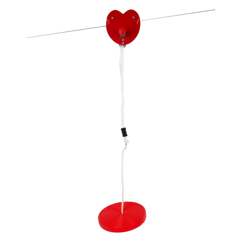 Smallfoot Seilbahn Rasant 11955 rot, Outdoor, Seilrutsche, ab 5 Jahre