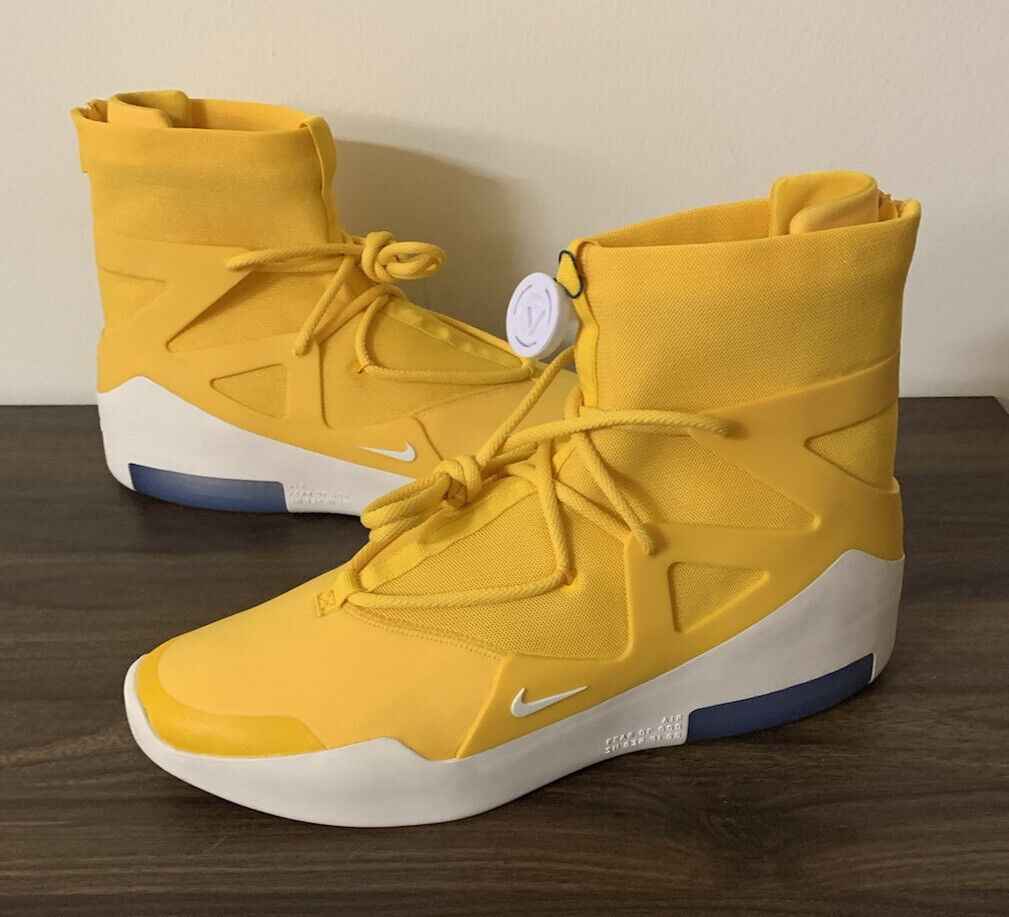 hospita Betuttelen neerhalen Nike Air Fear of God 1 The Atmosphere Amarillo Yellow FOG Men Size 15  AR4237-700 | eBay