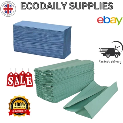 EDS Hand Paper Towels C Fold Tissues Disposable Toilet Bathroom WC School Hospital