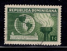 DOMINICAN REPUBLIC CARIBBEAN STAMPS USED LOT 77495